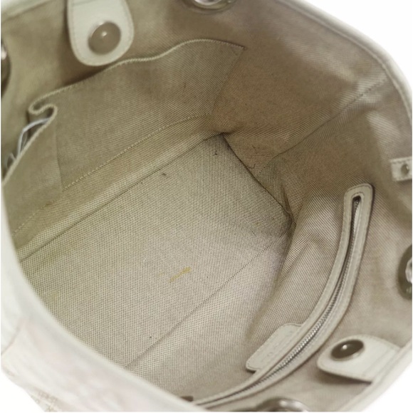 Christian Dior PVC Coated Canvas Leather Tote Bag - Picture 8 of 10